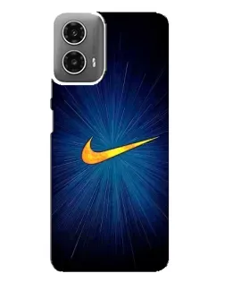 Чехол для Motorola MOTO G34 с картинкой «Синий пульс Nike» Чехол для Motorola MOTO G34 с картинкой «Синий пульс Nike»