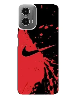 Чехол для Motorola MOTO G34 с картинкой «Красные брызги Nike» Чехол для Motorola MOTO G34 с картинкой «Красные брызги Nike»