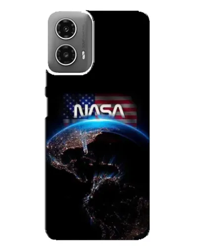 Чехол для Motorola MOTO G34 с картинкой «Земля из космоса NASA»
