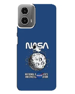 Чехол для Motorola MOTO G34 с картинкой «NASA — лунная миссия» Чехол для Motorola MOTO G34 с картинкой «NASA — лунная миссия»