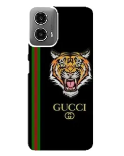 Чехол для Motorola MOTO G34 с картинкой «Тигр Gucci»