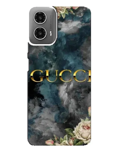 Чехол для Motorola MOTO G34 с картинкой «Абстрактные цветы Gucci» Чехол для Motorola MOTO G34 с картинкой «Абстрактные цветы Gucci»