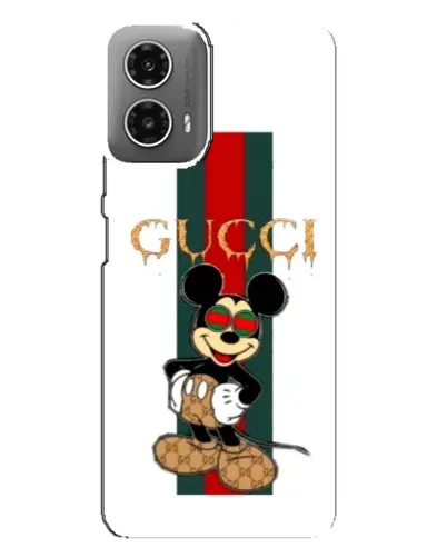 Чехол для Motorola MOTO G34 с картинкой «Микки Маус Gucci — полосы» Чехол для Motorola MOTO G34 с картинкой «Микки Маус Gucci — полосы»