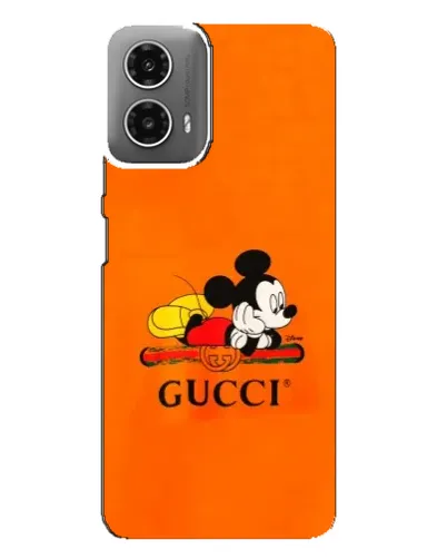 Чехол для Motorola MOTO G34 с картинкой «Микки Маус Gucci — оранж» Чехол для Motorola MOTO G34 с картинкой «Микки Маус Gucci — оранж»