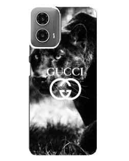 Чехол для Motorola MOTO G34 с картинкой «Gucci — дикая природа»
