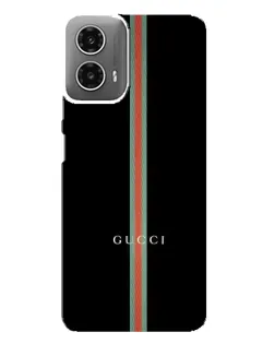 Чехол для Motorola MOTO G34 с картинкой «Gucci — строгая линия»