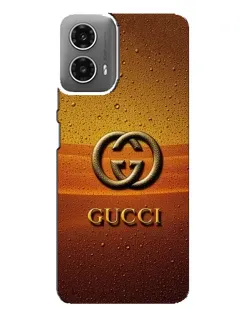Чехол для Motorola MOTO G34 с картинкой «Gucci — солнечный градиент»