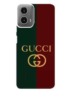 Чехол для Motorola MOTO G34 с картинкой «Gucci — темно-зеленый градиент»
