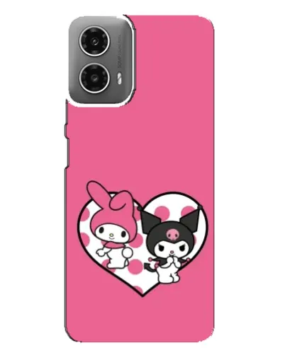 Чехол для Motorola MOTO G34 с картинкой «Kuromi и My Melody» Чехол для Motorola MOTO G34 с картинкой «Kuromi и My Melody»