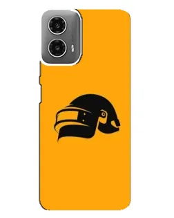 Чехол для Motorola MOTO G34 с картинкой «PUBG — золотой шлем» Чехол для Motorola MOTO G34 с картинкой «PUBG — золотой шлем»