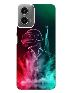 Чехол для Motorola MOTO G34 с картинкой «PUBG — огненный воин» Чехол для Motorola MOTO G34 с картинкой «PUBG — огненный воин»