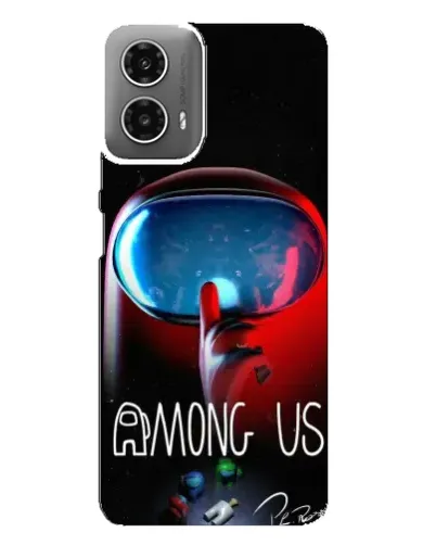 Чехол для Motorola MOTO G34 с картинкой «Красный импостер — макро» Чехол для Motorola MOTO G34 с картинкой «Красный импостер — макро»