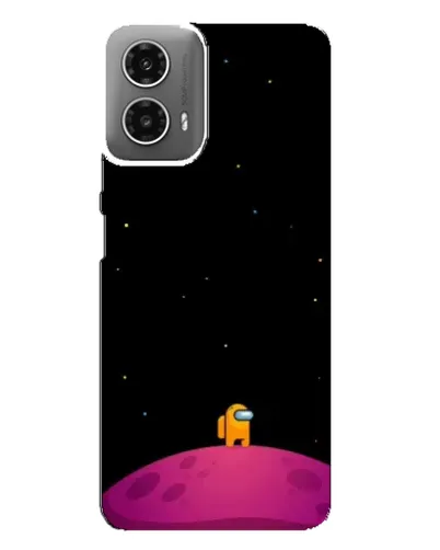 Чехол для Motorola MOTO G34 с картинкой «Одинокий герой на планете» Чехол для Motorola MOTO G34 с картинкой «Одинокий герой на планете»
