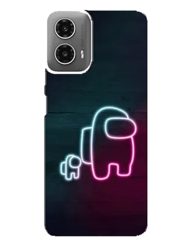 Чехол для Motorola MOTO G34 с картинкой «Among Us неон-арт» Чехол для Motorola MOTO G34 с картинкой «Among Us неон-арт»