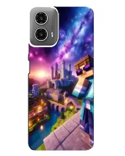 Чехол для Motorola MOTO G34 с картинкой «Стив и космос» Чехол для Motorola MOTO G34 с картинкой «Стив и космос»