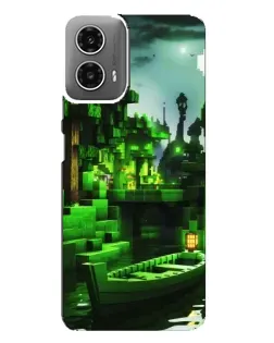 Чехол для Motorola MOTO G34 с картинкой «Minecraft лесной пейзаж» Чехол для Motorola MOTO G34 с картинкой «Minecraft лесной пейзаж»