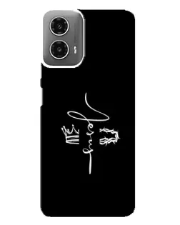 Чехол для Motorola MOTO G34 с картинкой «Король Славы Jesus»