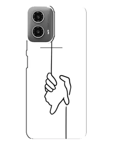 Чехол для Motorola MOTO G34 с картинкой «Рука держит»