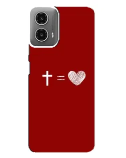 Чехол для Motorola MOTO G34 с картинкой «Уравнение любви» Чехол для Motorola MOTO G34 с картинкой «Уравнение любви»