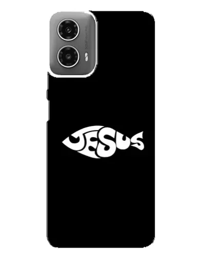 Чехол для Motorola MOTO G34 с картинкой «Рыба Jesus» Чехол для Motorola MOTO G34 с картинкой «Рыба Jesus»