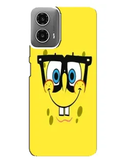 Чехол для Motorola MOTO G34 с картинкой «Минималистичный Спанч Боб» Чехол для Motorola MOTO G34 с картинкой «Минималистичный Спанч Боб»