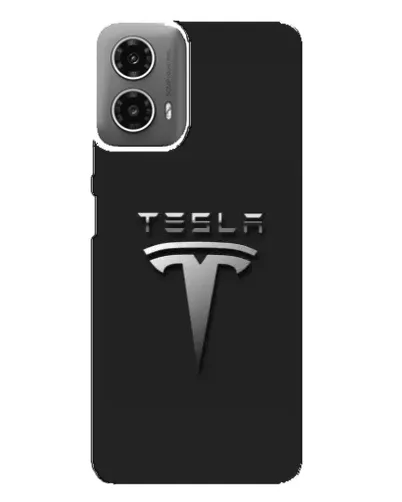 Чехол для Motorola MOTO G34 с картинкой «Стальной логотип Tesla» Чехол для Motorola MOTO G34 с картинкой «Стальной логотип Tesla»