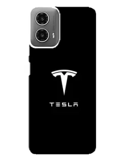 Чехол для Motorola MOTO G34 с картинкой «Tesla White Logo» Чехол для Motorola MOTO G34 с картинкой «Tesla White Logo»