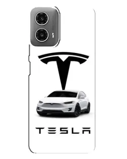 Чехол для Motorola MOTO G34 с картинкой «Tesla White Style» Чехол для Motorola MOTO G34 с картинкой «Tesla White Style»