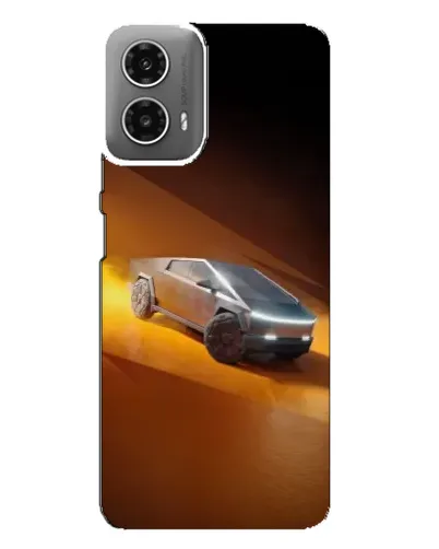 Чехол для Motorola MOTO G34 с картинкой «Cybertruck в пустыне» Чехол для Motorola MOTO G34 с картинкой «Cybertruck в пустыне»