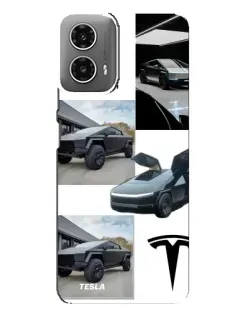 Чехол для Motorola MOTO G34 с картинкой «Коллаж Cybertruck Tesla» Чехол для Motorola MOTO G34 с картинкой «Коллаж Cybertruck Tesla»