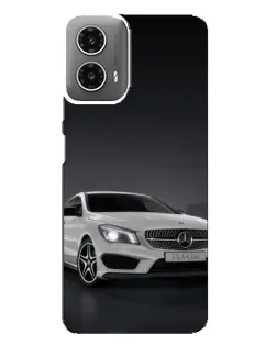 Чехол для Motorola MOTO G34 с картинкой «Mercedes AMG GT Silver»