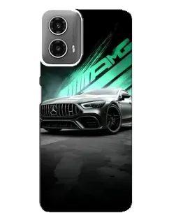 Чехол для Motorola MOTO G34 с картинкой «Темный Mercedes AMG»