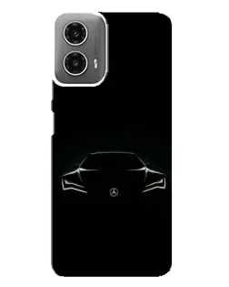 Чехол для Motorola MOTO G34 с картинкой «Mercedes — силуэт авто» Чехол для Motorola MOTO G34 с картинкой «Mercedes — силуэт авто»
