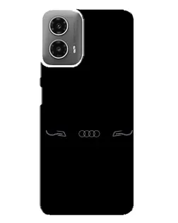 Чехол для Motorola MOTO G34 с картинкой «Audi — световой подпись»