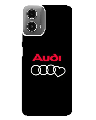 Чехол для Motorola MOTO G34 с картинкой «Логотип Audi Heart»