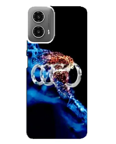 Чехол для Motorola MOTO G34 с картинкой «Энергия лого Audi»