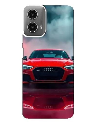 Чехол для Motorola MOTO G34 с картинкой «Audi RS — красный стиль»
