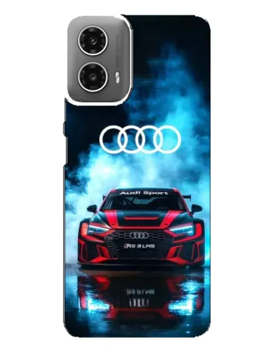 Чехол для Motorola MOTO G34 с картинкой «Audi Sport — неон»