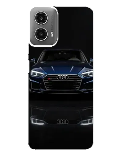 Чехол для Motorola MOTO G34 с картинкой «Audi — ночное отражение»
