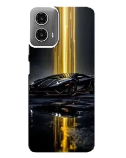 Чехол для Motorola MOTO G34 с картинкой «Ночной Lamborghini драйв»