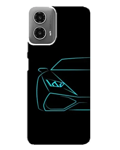 Чехол для Motorola MOTO G34 с картинкой «Голубой силуэт Lamborghini» Чехол для Motorola MOTO G34 с картинкой «Голубой силуэт Lamborghini»