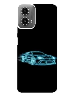 Чехол для Motorola MOTO G34 с картинкой «Неоновый контур Lamborghini» Чехол для Motorola MOTO G34 с картинкой «Неоновый контур Lamborghini»