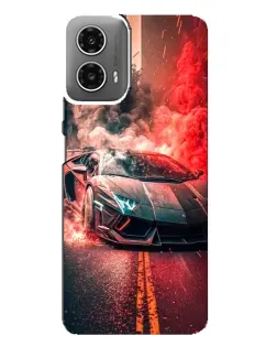 Чехол для Motorola MOTO G34 с картинкой «Lamborghini красный дым» Чехол для Motorola MOTO G34 с картинкой «Lamborghini красный дым»