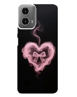 Чехол для Motorola MOTO G34 с картинкой «Дымчатое сердце»