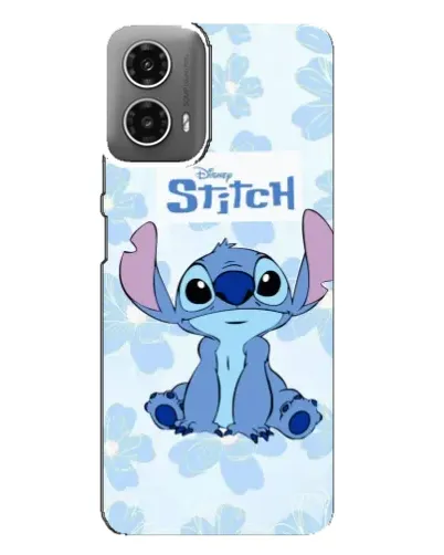 Чехол для Motorola MOTO G34 с картинкой «Stitch среди цветов» Чехол для Motorola MOTO G34 с картинкой «Stitch среди цветов»