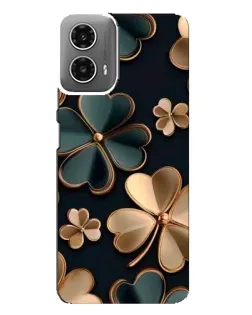 Чехол для Motorola MOTO G34 с картинкой «Клевер в золоте» Чехол для Motorola MOTO G34 с картинкой «Клевер в золоте»