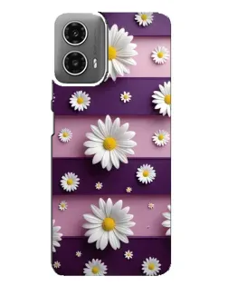Чехол для Motorola MOTO G34 с картинкой «Ромашки на фиолетовом» Чехол для Motorola MOTO G34 с картинкой «Ромашки на фиолетовом»