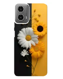 Чехол для Motorola MOTO G34 с картинкой «Подсолнух и ромашка» Чехол для Motorola MOTO G34 с картинкой «Подсолнух и ромашка»