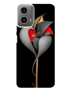 Чехол для Motorola MOTO G34 с картинкой «Серебряный фантазийный цветок» Чехол для Motorola MOTO G34 с картинкой «Серебряный фантазийный цветок»
