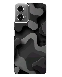 Чехол для Motorola MOTO G34 с картинкой «Темный абстрактный камуфляж»
